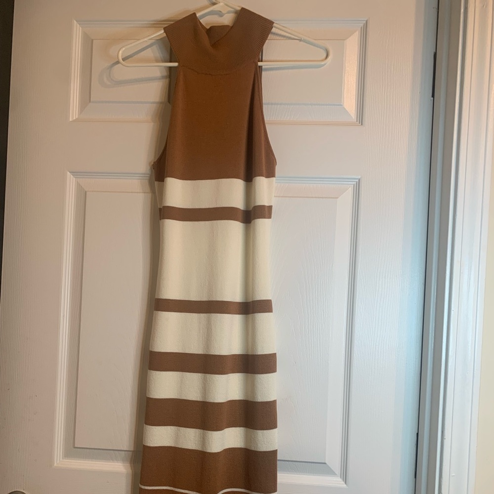 Multicolor sweater maxi dress